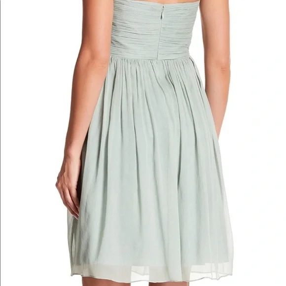 NWT J Crew Nadia Silk Chiffon Strapless Dress - Picture 4 of 7